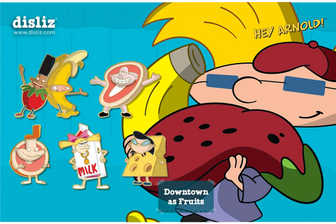 Pre-Order Downtown as Fruits Limited Edition 5 Pin Set – 1 in 10 Signed by Craig Bartlett