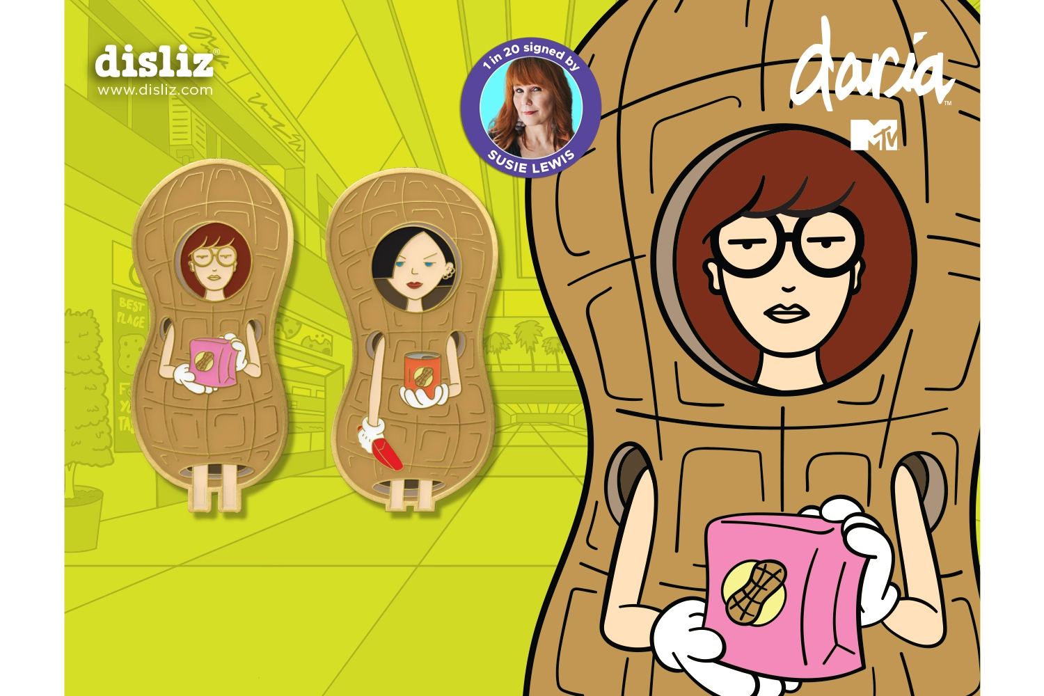Daria and Jane as Peanuts Mystery Pin Set | 1 in 20 Signed by Susie Le ...