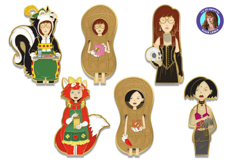 Pre-Order Daria 3-Pack Set Limited Edition 2-Pin Sets – 1 in 20 Signed by Susie Lewis