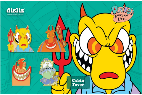 Pre-Order Cabin Fever Limited Edition 4 Pin Set – 1 in 10 Signed by Carlos, Tom or Charlie