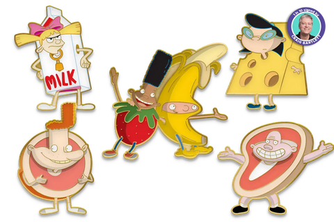 Pre-Order Downtown as Fruits Limited Edition 5 Pin Set – 1 in 10 Signed by Craig Bartlett