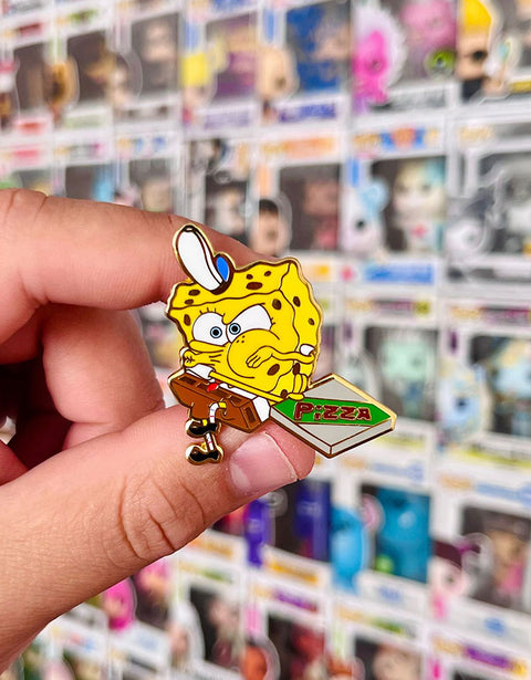 #11 SpongeBob Pizza - Enamel Pin