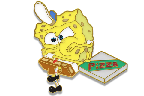 Pre-Order Krusty Krab Pizza Limited Edition 1 Pin Set – 1 in 10 Signed by Tom Kenny