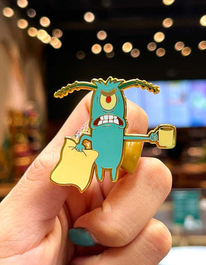 #20 Plankton Coffee - Enamel Pin