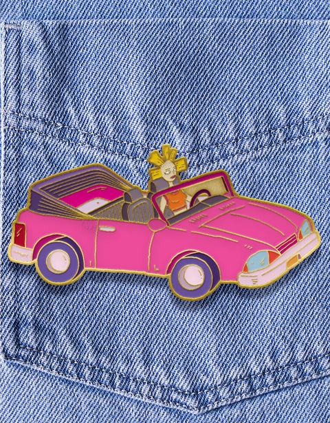 #23 Cynthia's Dram Car - Enamel Pin