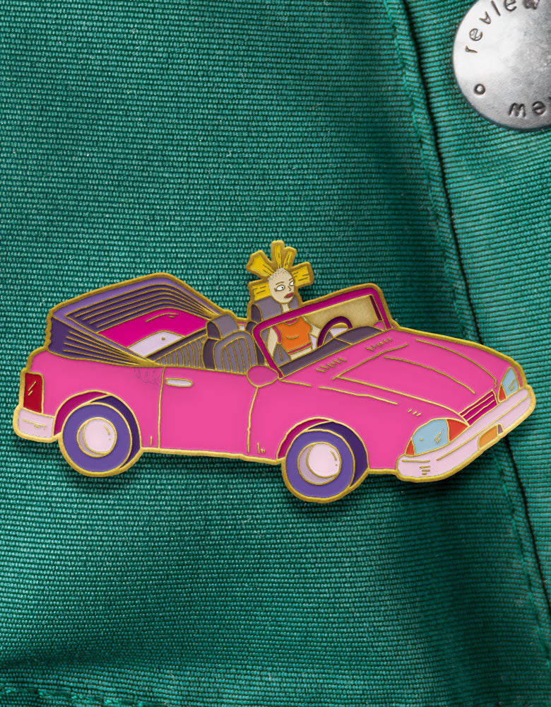 #23 Cynthia's Dram Car - Enamel Pin