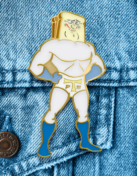 #18 ToastMan - Enamel Pin