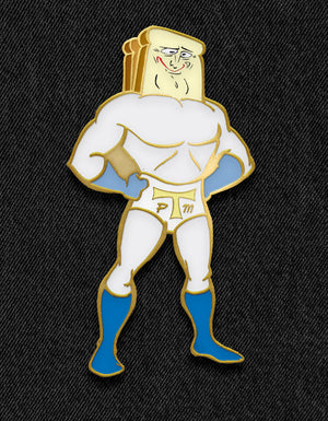 #18 ToastMan - Enamel Pin