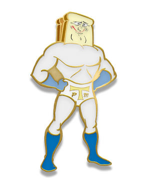 #18 ToastMan - Enamel Pin