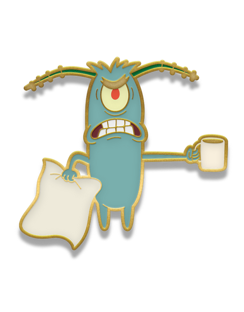 #20 Plankton Coffee - Enamel Pin