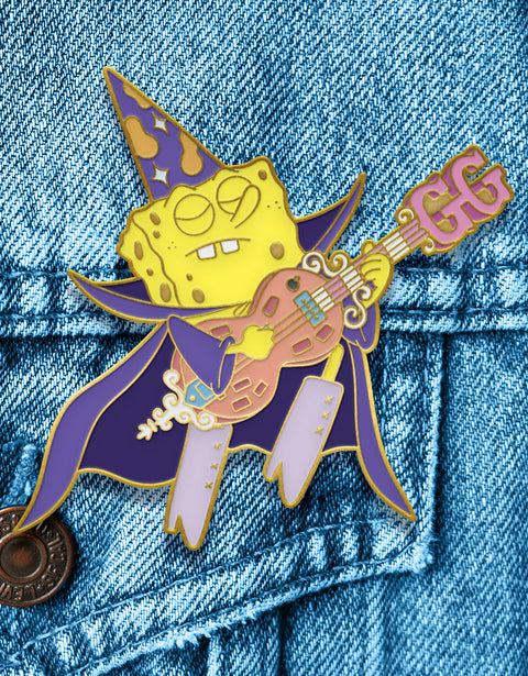 #12 SpongeBob Guitar - Enamel Pin