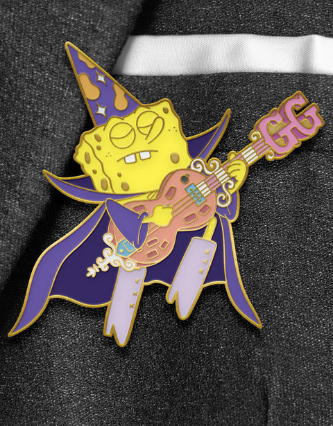 #12 SpongeBob Guitar - Enamel Pin