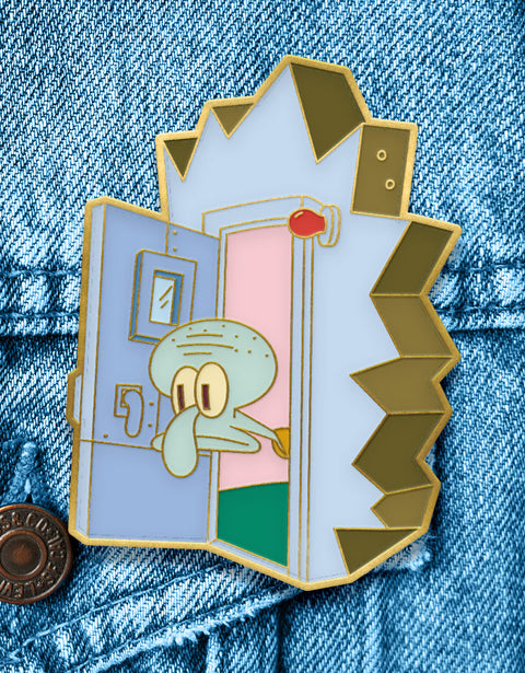 #21 Squidward Time Machine - Enamel Pin