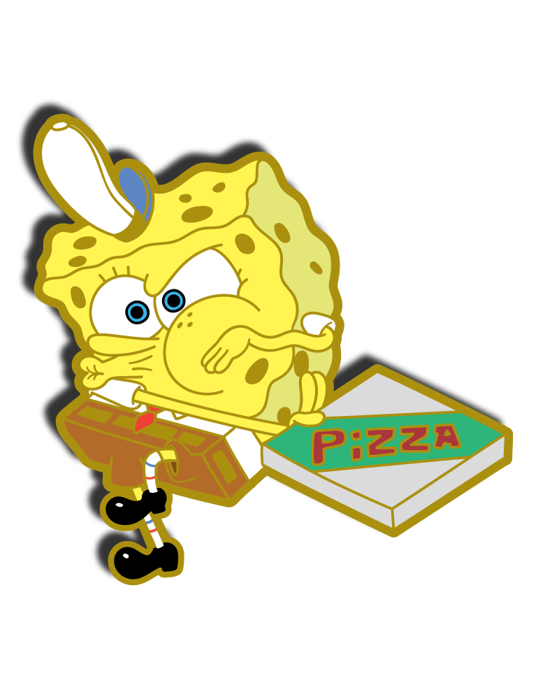 #11 SpongeBob Pizza - Enamel Pin