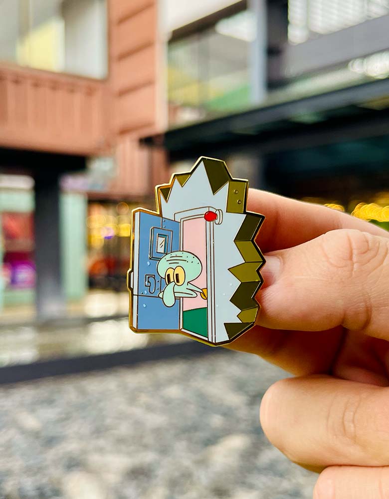 #21 Squidward Time Machine - Enamel Pin