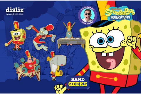 Pre-Order | Mystery Set | Disliz Band Geeks Limited Edition 5 Pin Set | 1 in 10 Signed by Tom Kenny