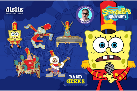 Pre-Order | Mystery Set | Disliz Band Geeks Limited Edition 5 Pin Set | 1 in 10 Signed by Tom Kenny
