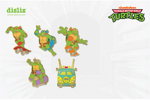 Pre-Order Ninja Turtles Skates Limited Edition 5 Pin Set – 1 in 10 Signed by Kevin Eastman