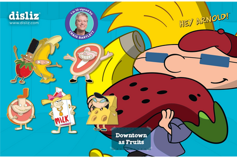 In Stock | Mystery Set | Downtown as Fruits Limited Edition 5 Pin Set | 1 in 10 Signed by Craig Bartlett