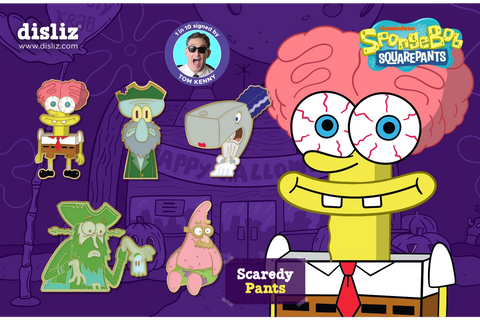 In Stock | Mystery Set | Scaredy Pants Limited Edition 5 Pin Set | 1 in 10 Signed by Tom Kenny