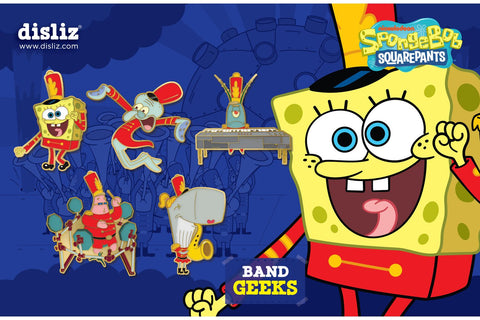 Band Geeks Limited Edition 5 Pin Set – 1 in 10 Signed by Tom Kenny