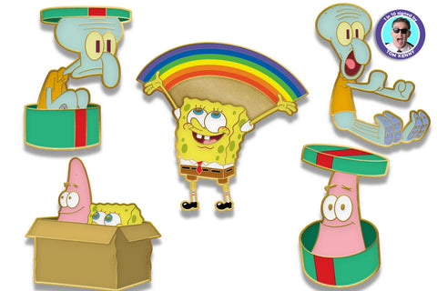 Pre-Order Idiot Box Limited Edition 5 Pin Set – 1 in 10 Signed by Tom Kenny